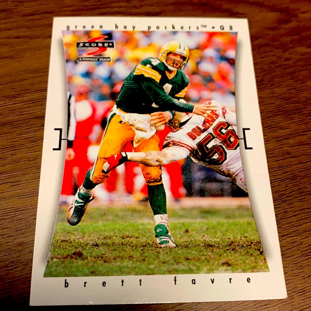 RARE!! BRETT FARVE SCORE 1997 CARD!!